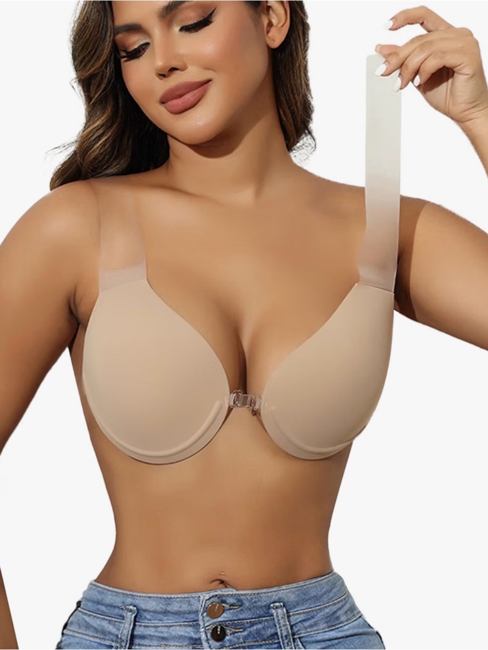 Strapless Bra for Large Breasts-Sticky Bra for Big Bust